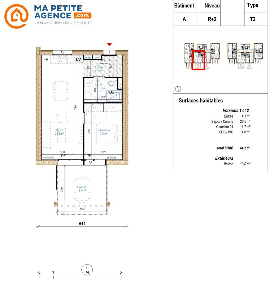 Appartement à vendre à Aytré 44 m² 226 500 &euro; | Ma Petite Agence