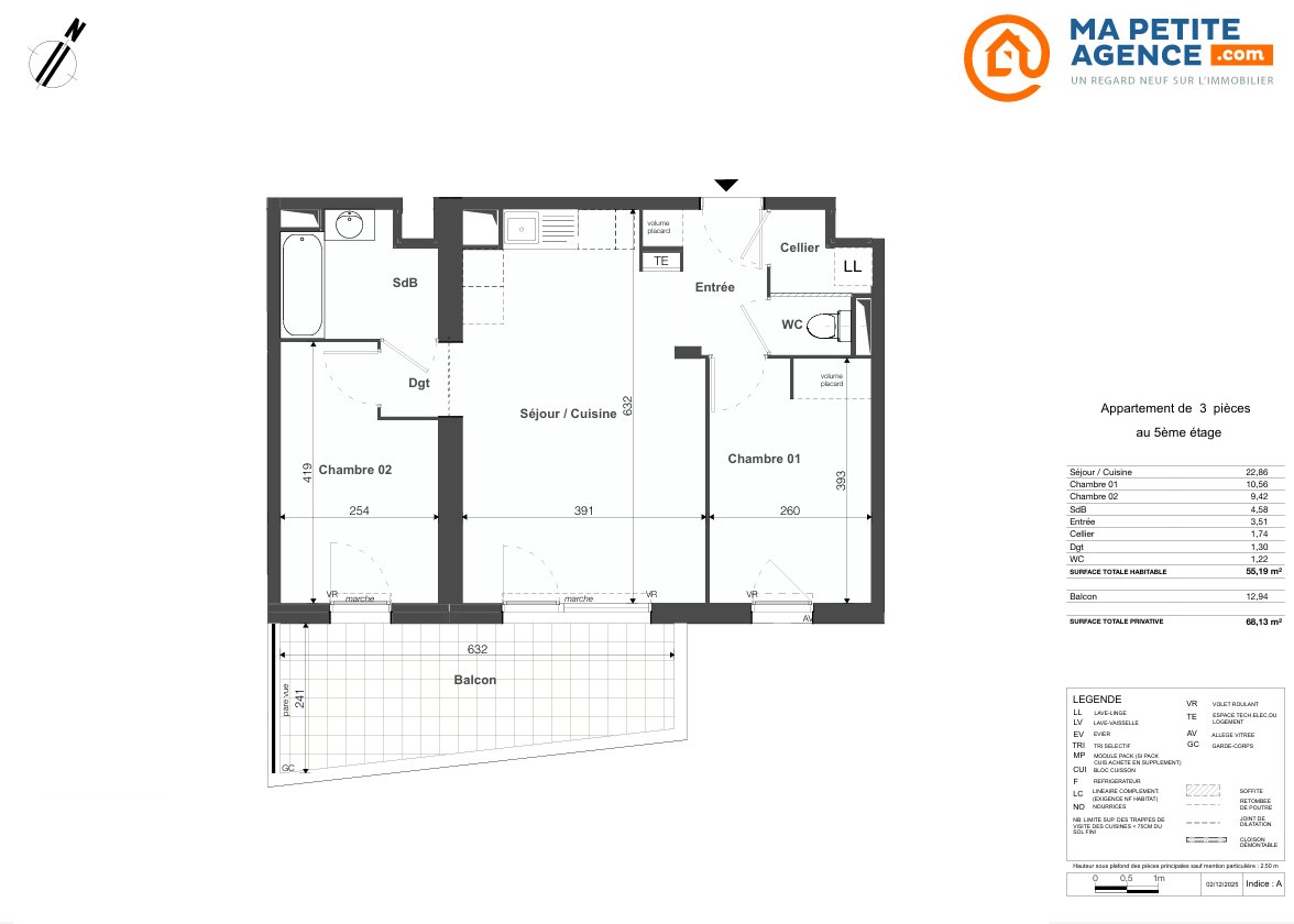 Appartement à vendre à Sète 55 m² 260 000 &euro; | Ma Petite Agence