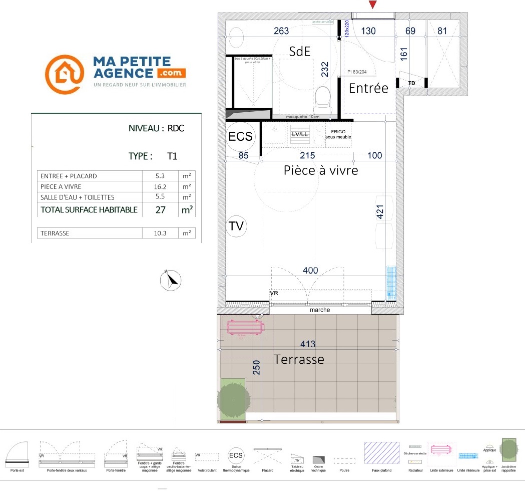 Appartement à vendre à JACOU 27 m² 169 500 € | Ma Petite Agence