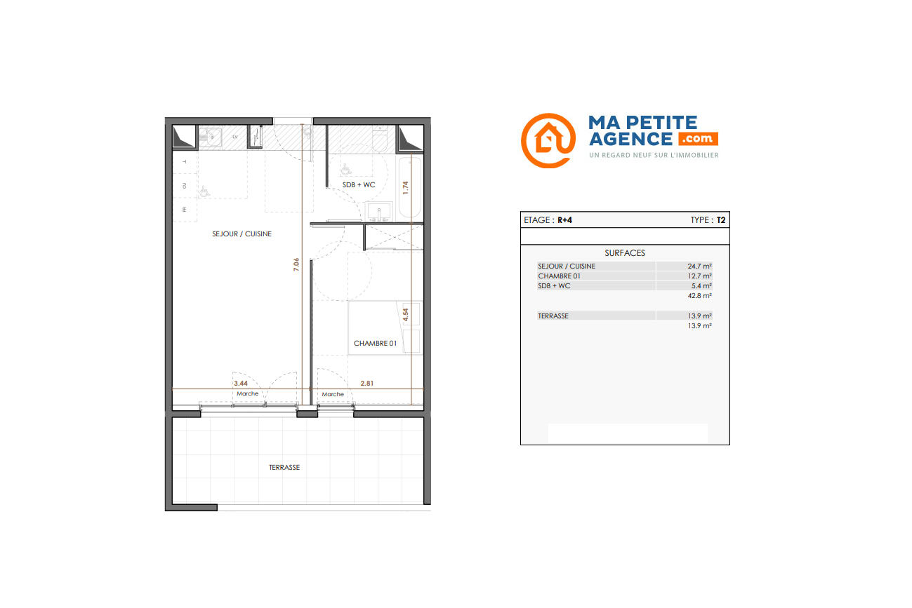 Appartement à vendre à Montpellier 42 m² 277 000 € | Ma Petite Agence