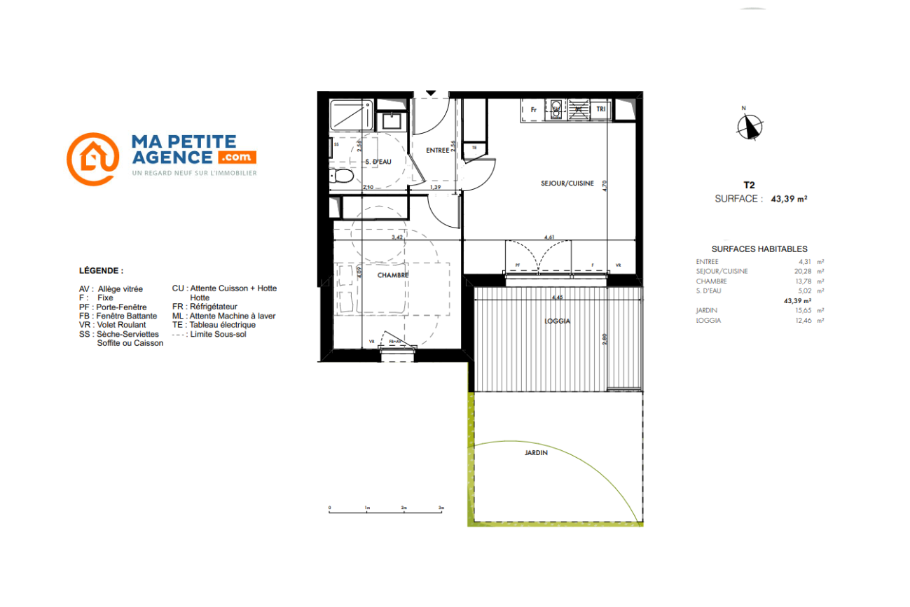 Appartement à vendre à Muret 43 m² 165 000 € | Ma Petite Agence