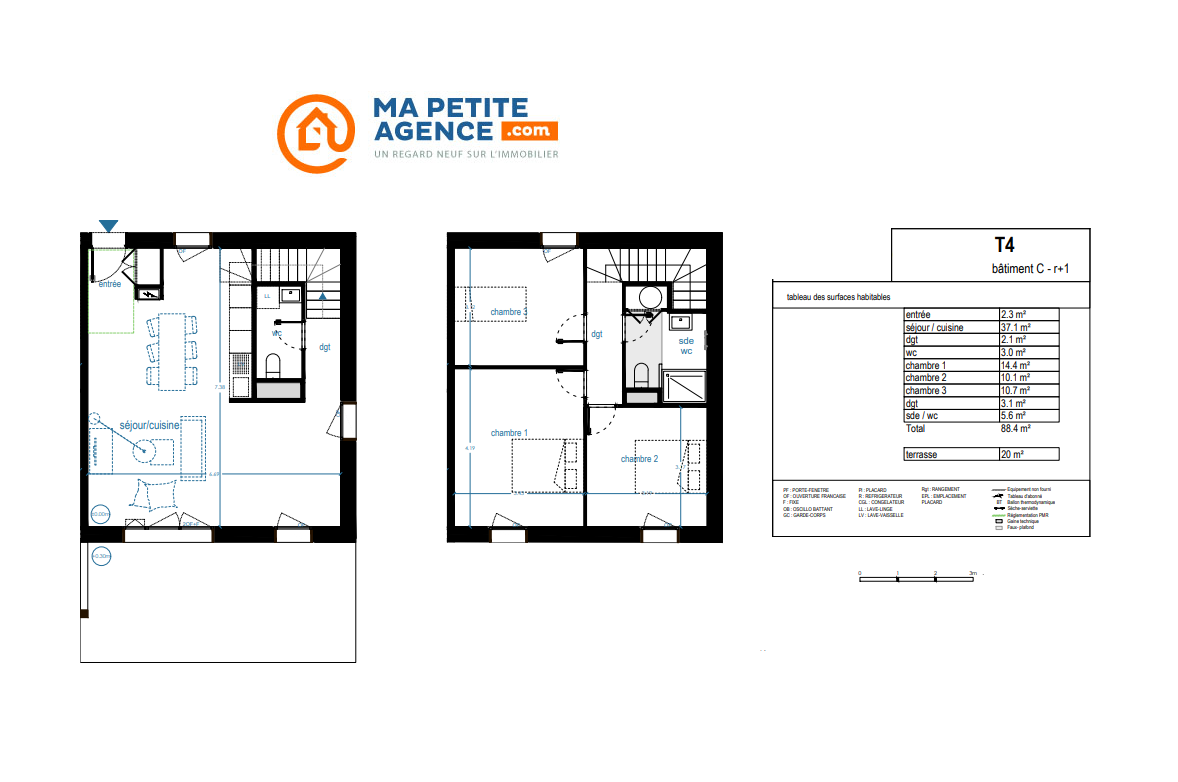 Appartement à vendre à Canéjan 88 m² 363 000 &euro; | Ma Petite Agence
