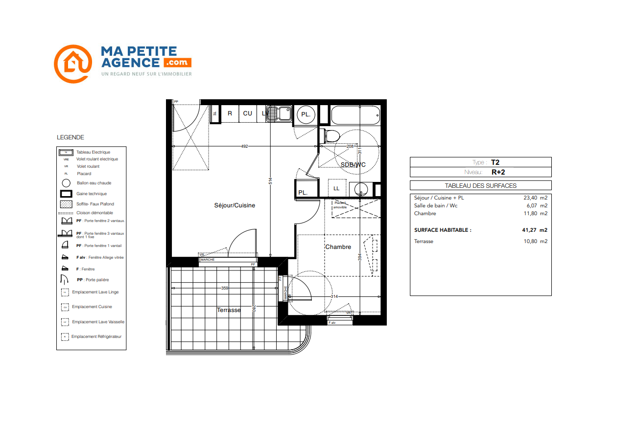 Appartement à vendre à Mauguio 41 m² 228 000 € | Ma Petite Agence