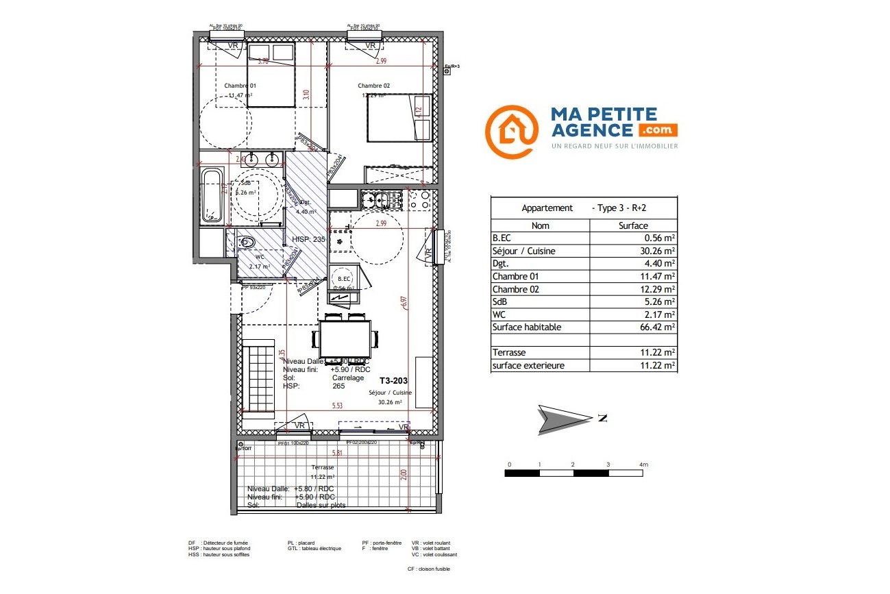 Appartement à vendre à Aix-en-Provence 66 m² 447 000 € | Ma Petite Agence