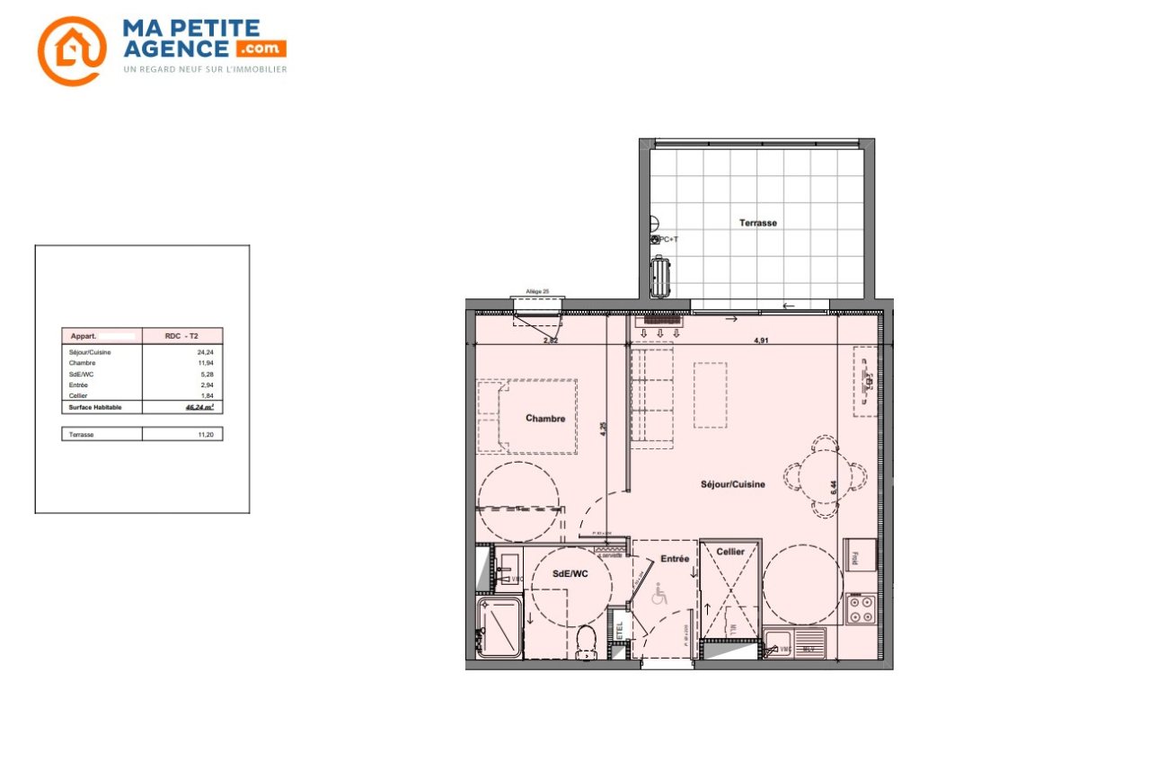 Appartement à vendre à Béziers 46 m² 171 900 € | Ma Petite Agence
