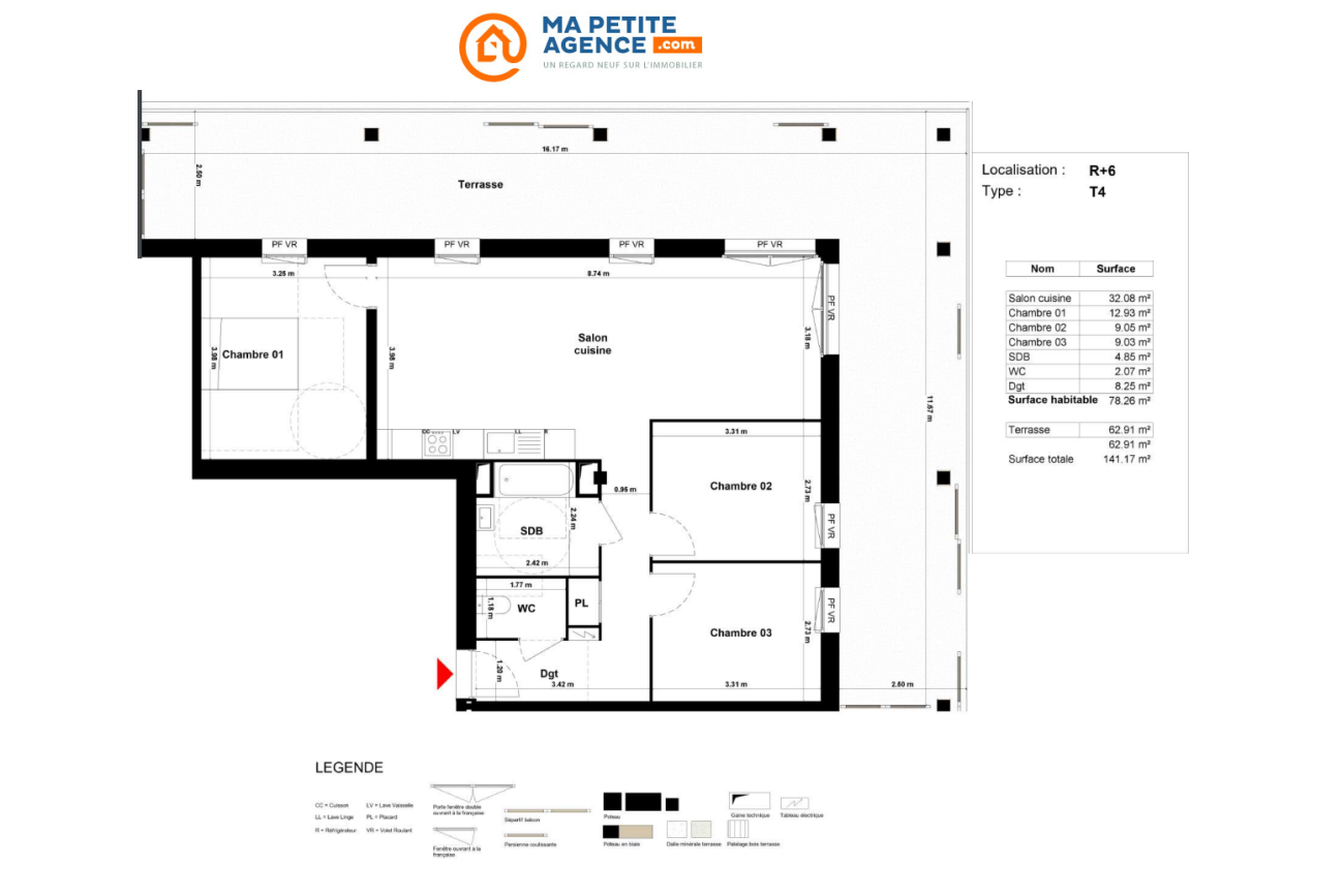 Appartement à vendre à Montpellier 74 m² 449 000 &euro; | Ma Petite Agence