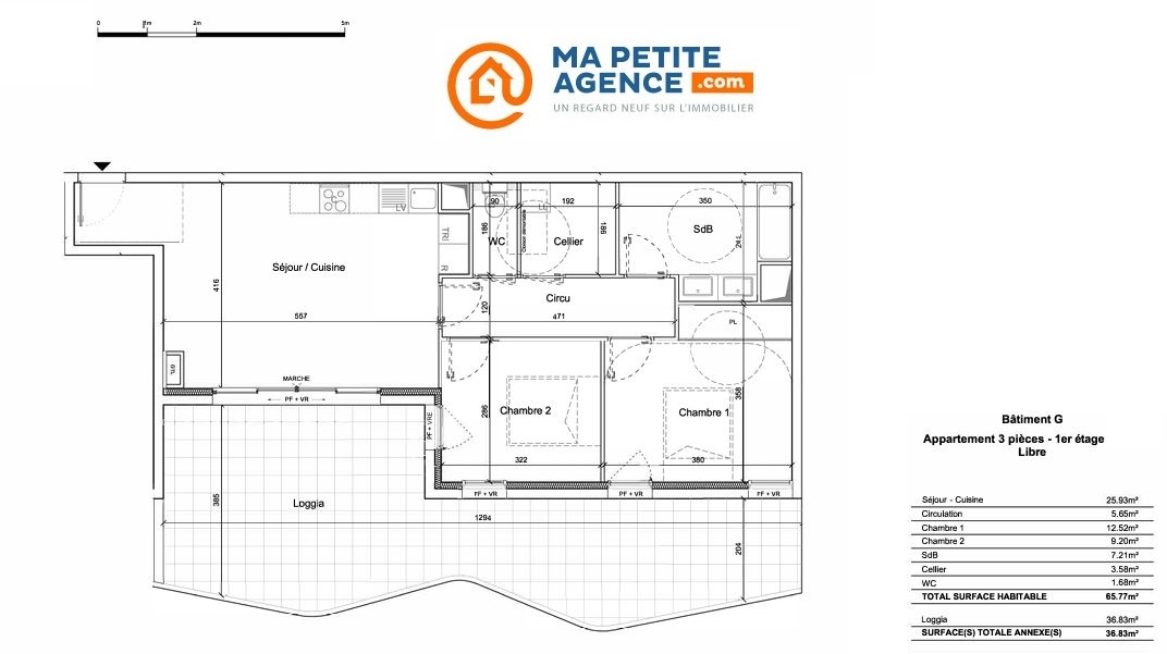 Appartement à vendre à Grau-du-Roi 66 m² 341 200 &euro; | Ma Petite Agence