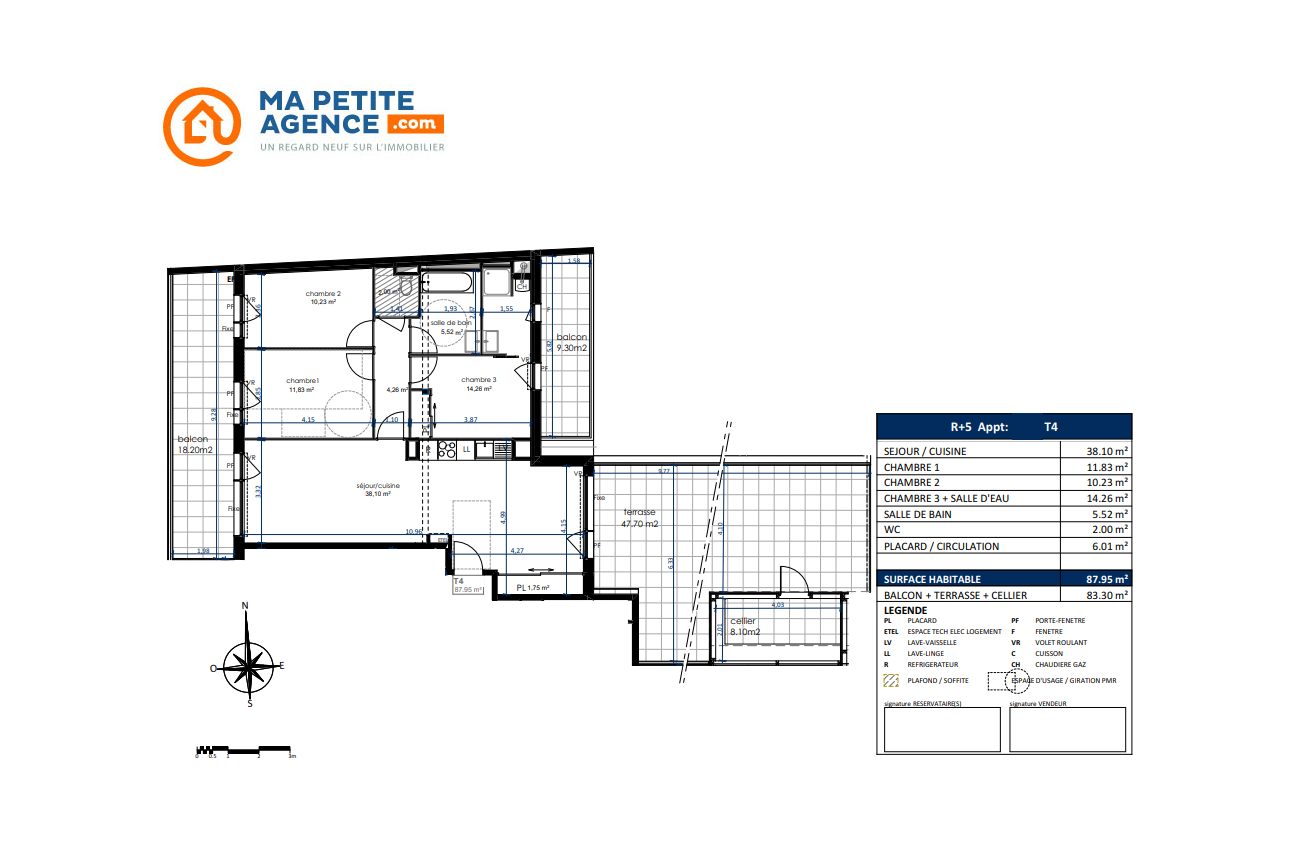 Appartement à vendre à Joue Les Tours 88 m² 364 000 € | Ma Petite Agence