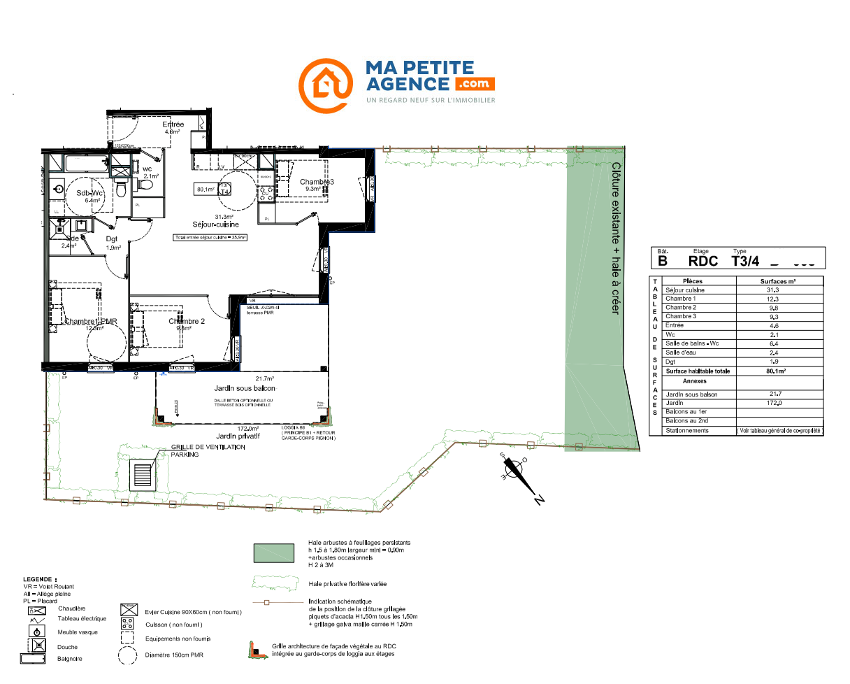 Appartement à vendre à Toulenne 80 m² 249 800 € | Ma Petite Agence