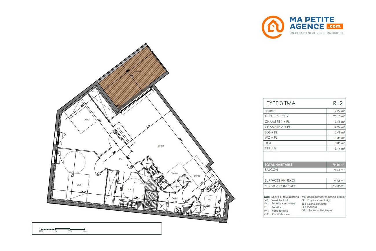 Appartement à vendre à Toulouse 70 m² 322 000 € | Ma Petite Agence