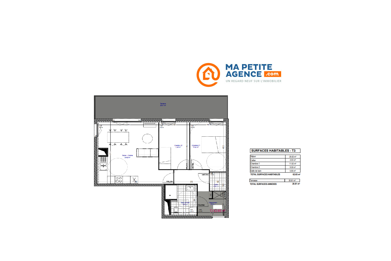 Appartement à vendre à Tourcoing 62 m² 211 000 € | Ma Petite Agence