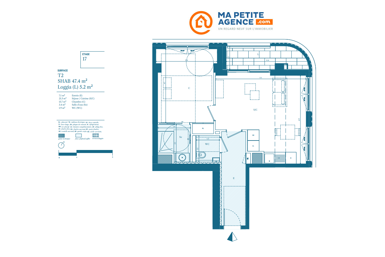 Appartement à vendre à Marseille 02 47 m² 398 000 &euro; | Ma Petite Agence