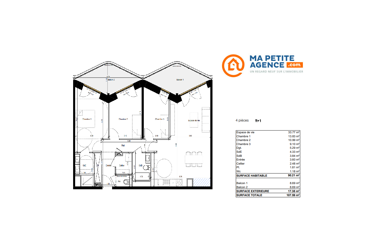 Appartement à vendre à Dunkerque 90 m² 429 000 € | Ma Petite Agence
