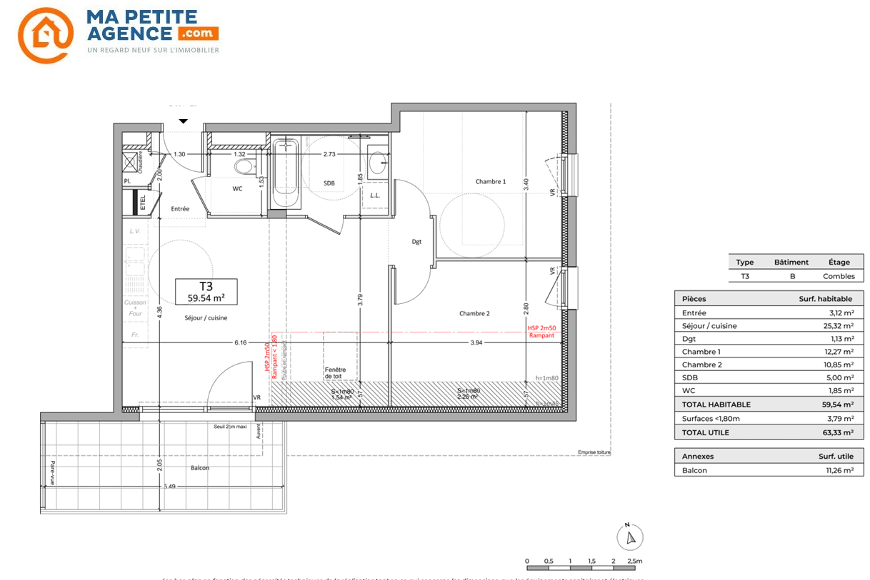 Appartement à vendre à Duingt 60 m² 449 900 &euro; | Ma Petite Agence