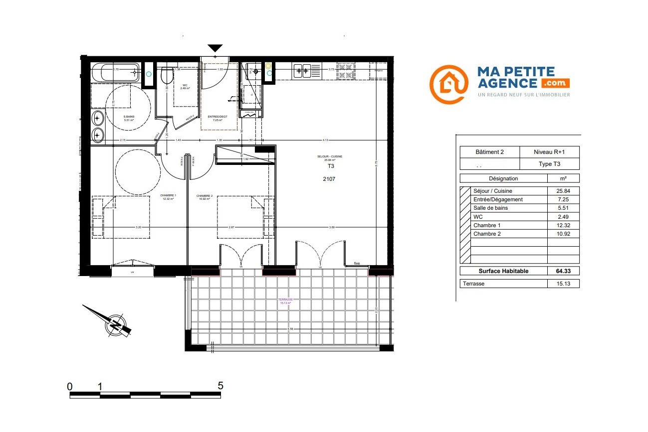 Appartement à vendre à Saint-Paul-lès-Dax 64 m² 218 000 € | Ma Petite Agence