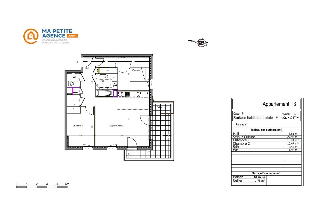 Appartement à vendre à Annecy 66 m² 278 000 € | Ma Petite Agence