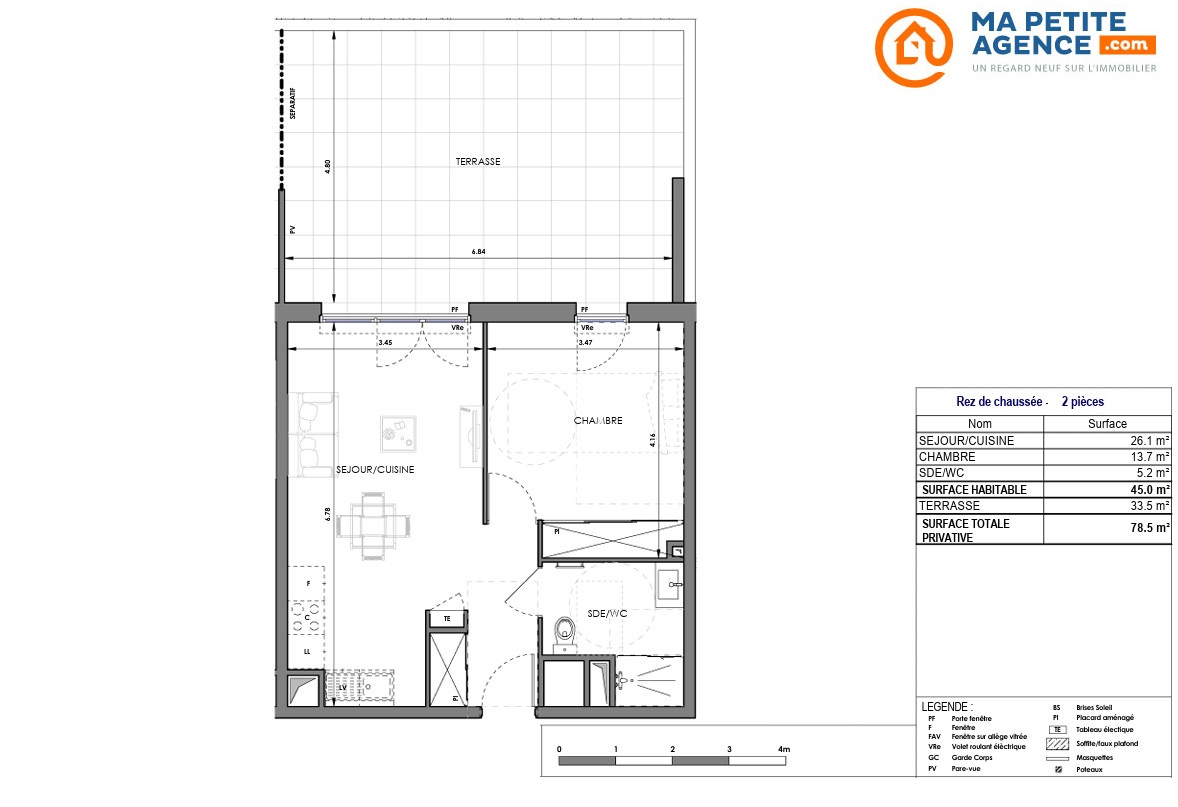 Appartement à vendre à TRETS 46 m² 224 000 € | Ma Petite Agence