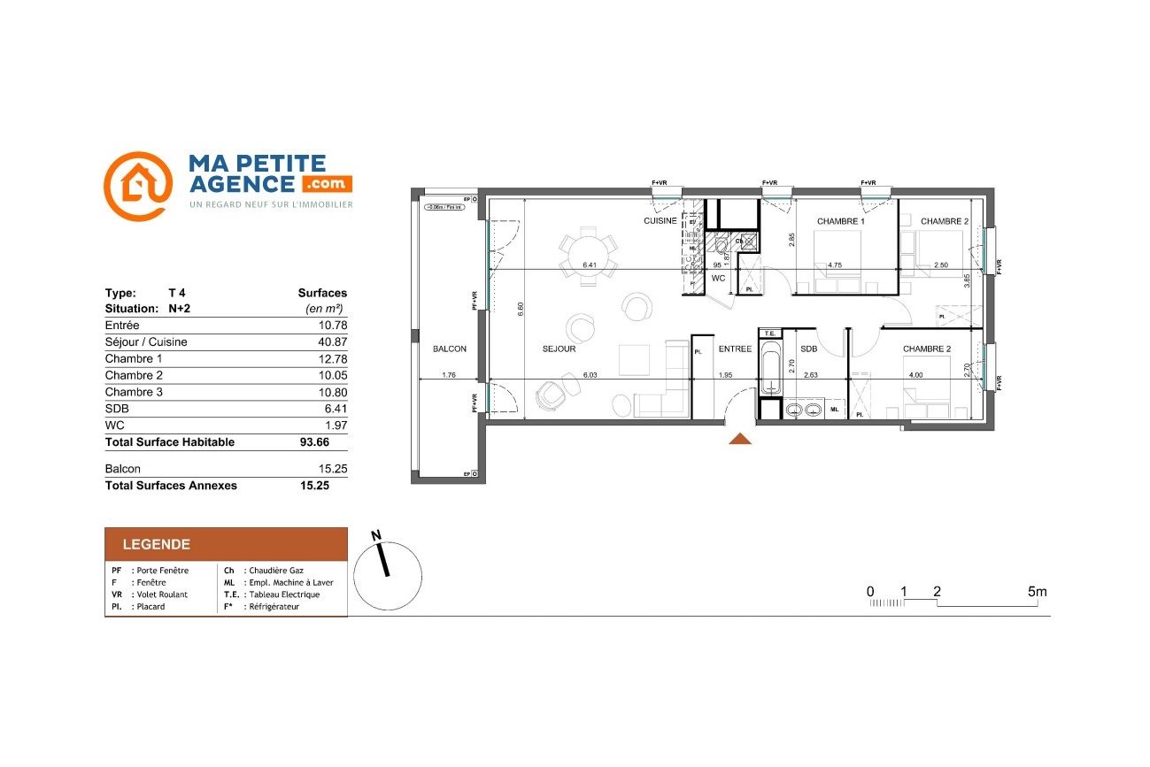 Appartement à vendre à Pechbusque 94 m² 347 000 € | Ma Petite Agence