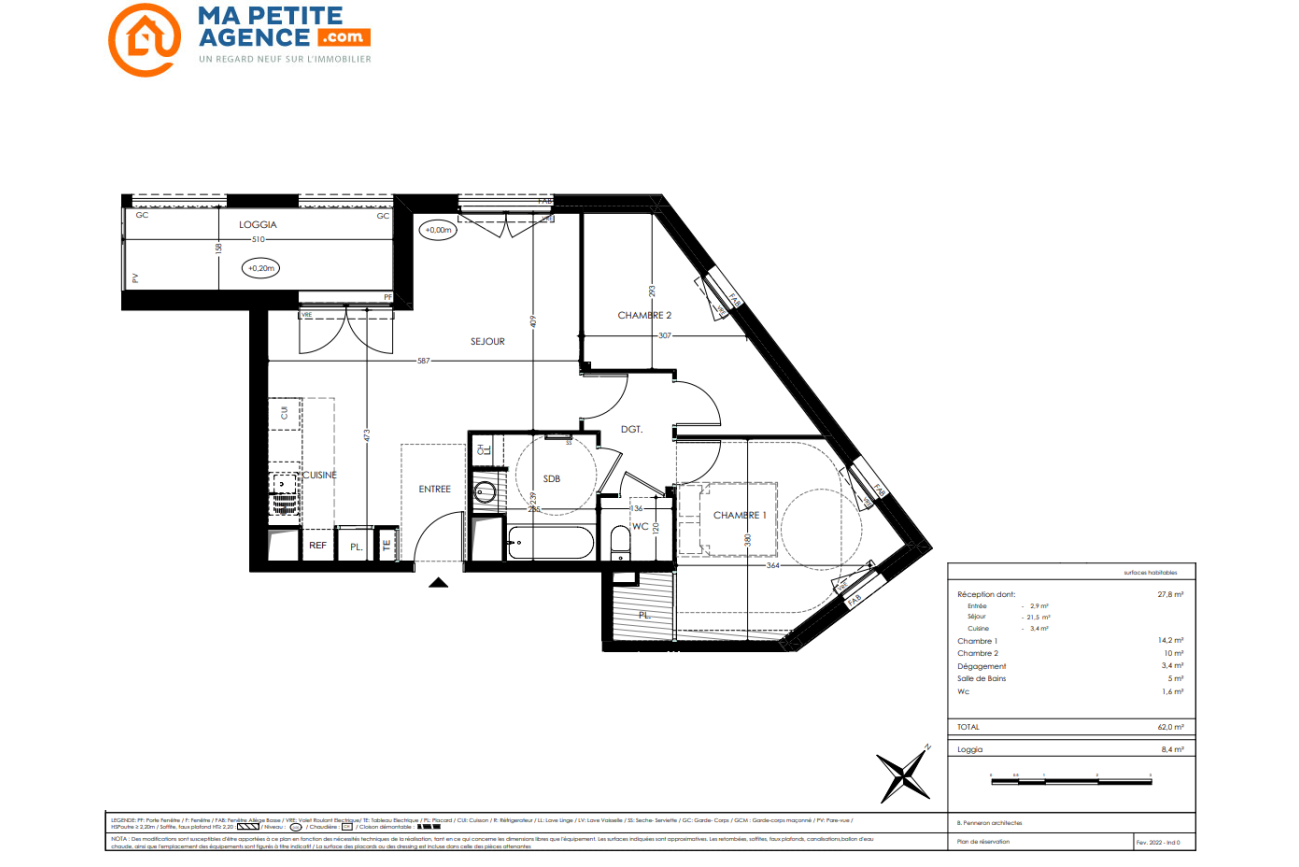 Appartement à vendre à Tours 62 m² 279 000 € | Ma Petite Agence