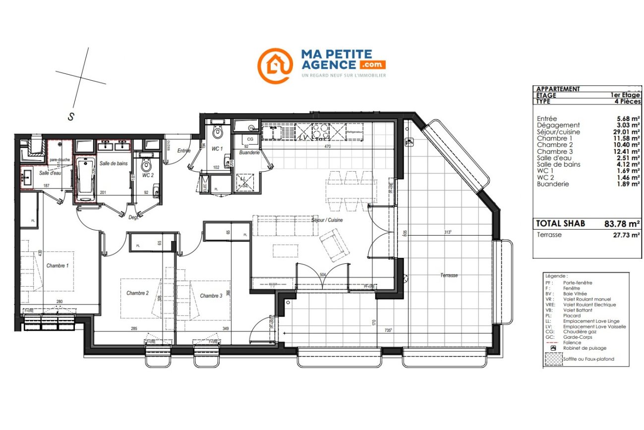 Appartement à vendre à Anglet 84 m² 600 000 € | Ma Petite Agence