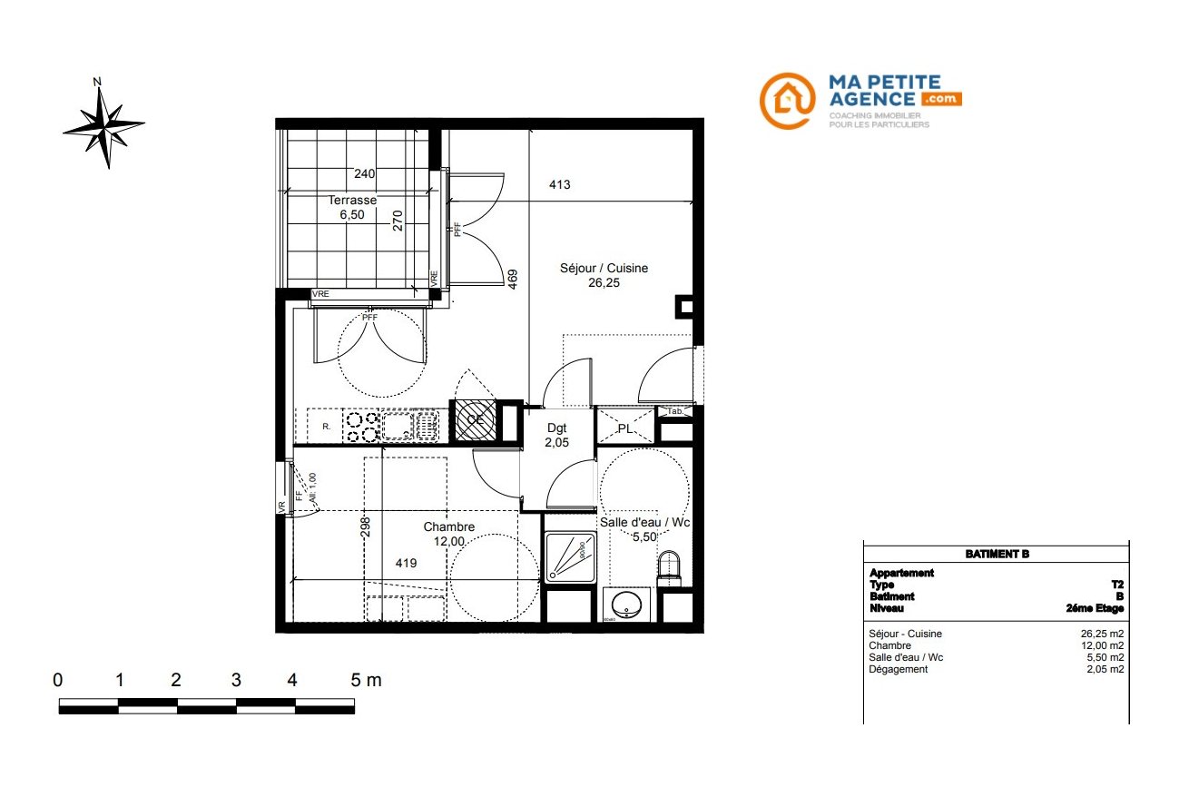 Appartement à vendre à Vendargues 45 m² 219 900 € | Ma Petite Agence