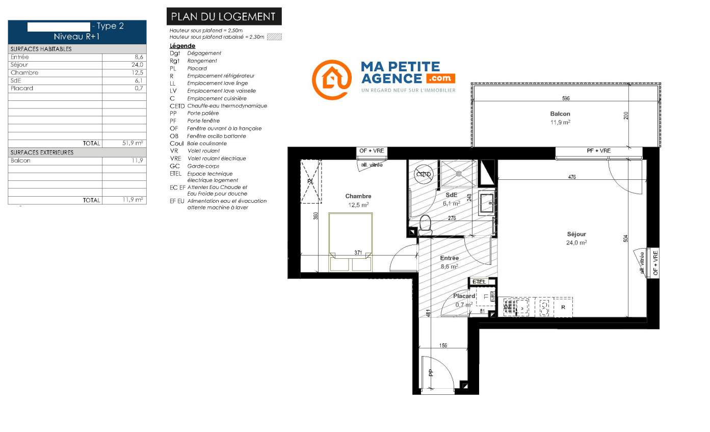 Appartement à vendre à La Rochelle 52 m² 310 000 &euro; | Ma Petite Agence