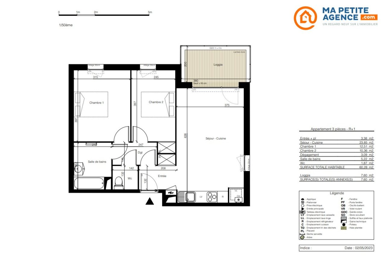 Appartement à vendre à Colomiers 60 m² 251 000 € | Ma Petite Agence