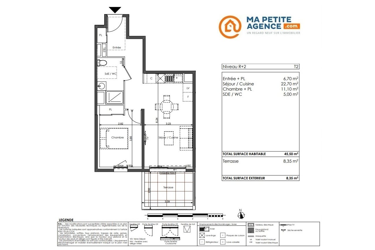 Appartement à vendre à Sète 46 m² 269 900 &euro; | Ma Petite Agence