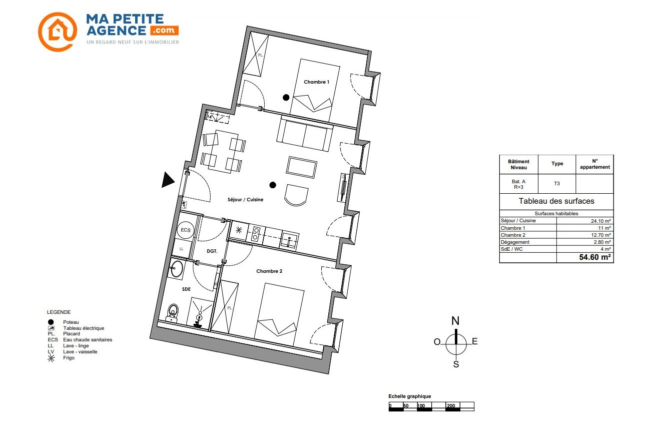 Appartement à vendre à Toulouse 54 m² 394 000 € | Ma Petite Agence