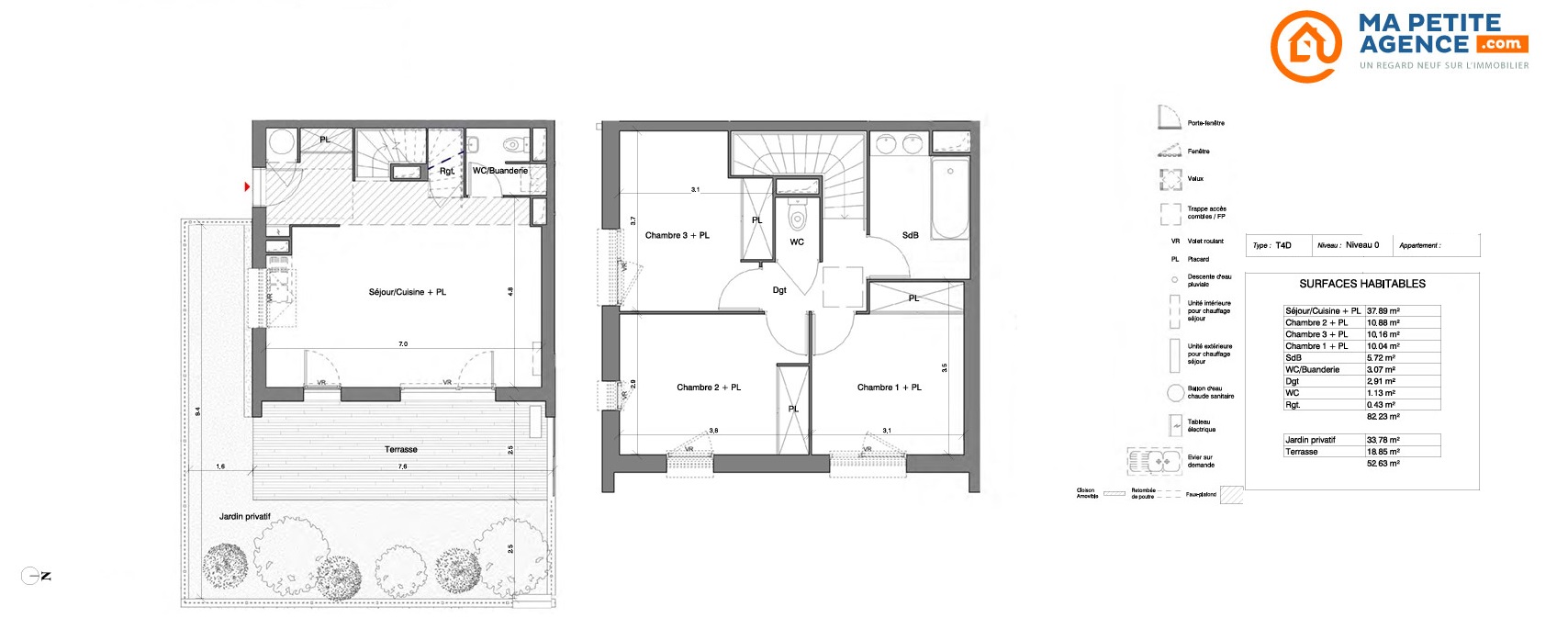 Appartement à vendre à Toulouse 82 m² 291 000 &euro; | Ma Petite Agence