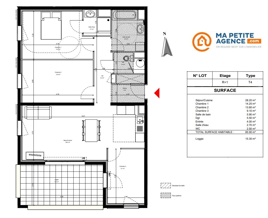Appartement à vendre à AIX EN PROVENCE 86 m² 495 886 &euro; | Ma Petite Agence
