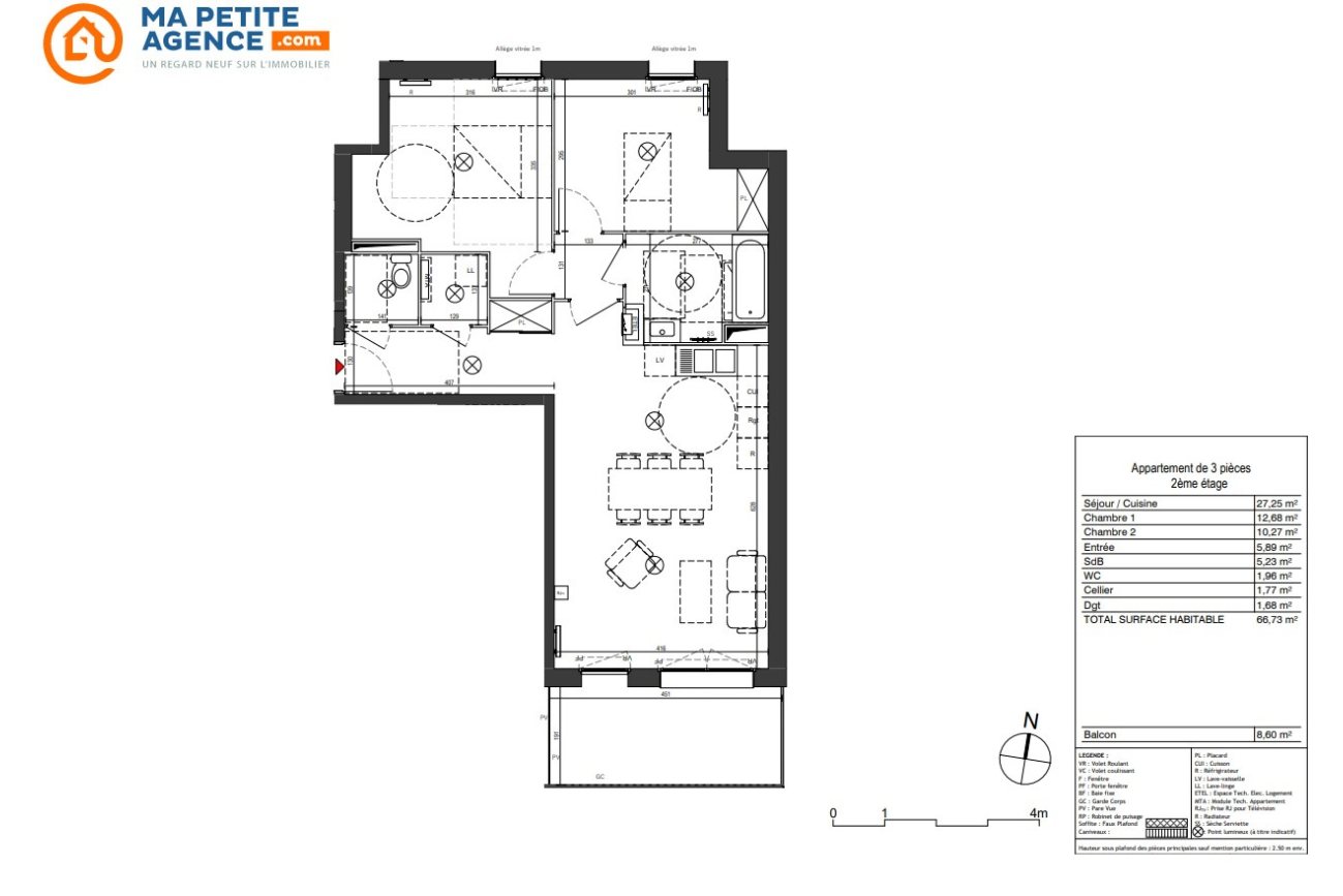 Appartement à vendre à DUNKERQUE 66 m² 255 000 € | Ma Petite Agence