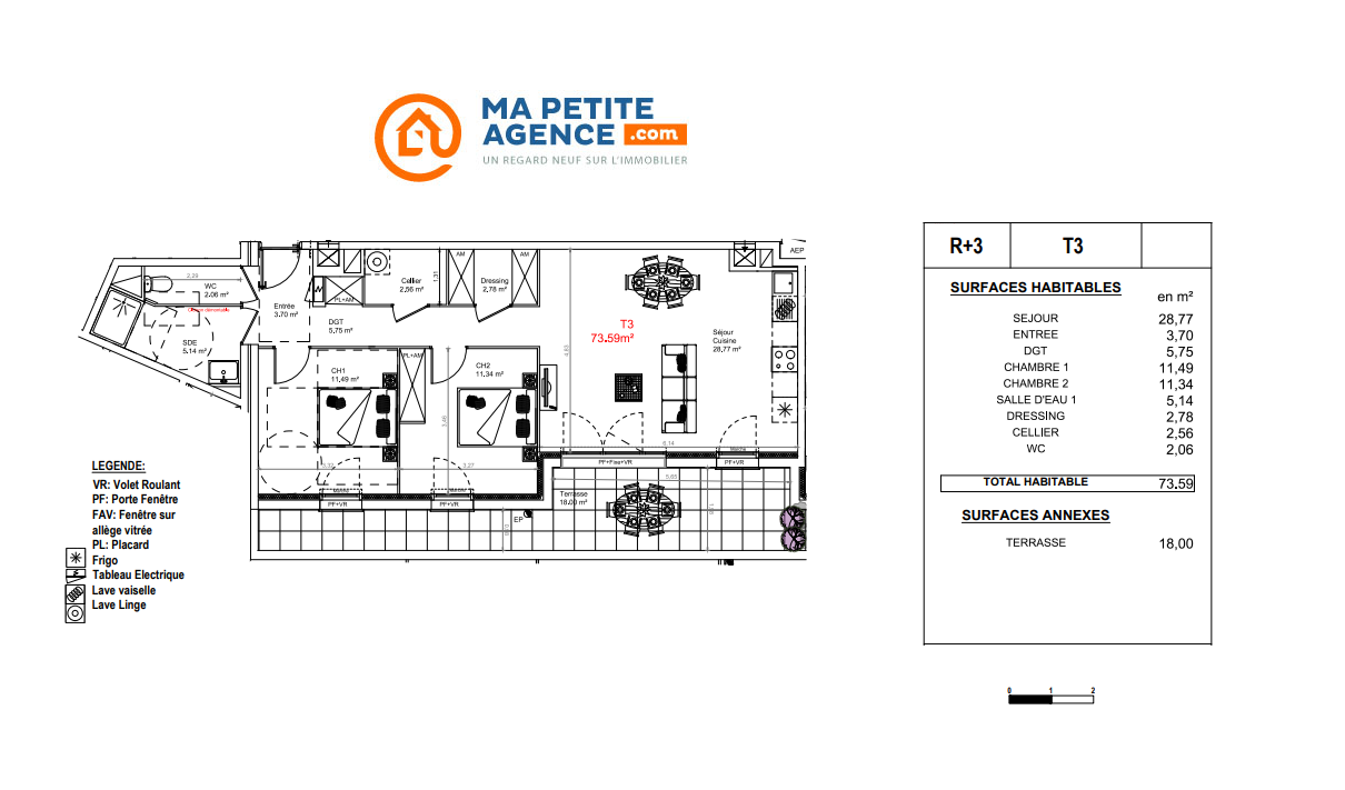 Appartement à vendre à BAYONNE 74 m² 407 400 &euro; | Ma Petite Agence
