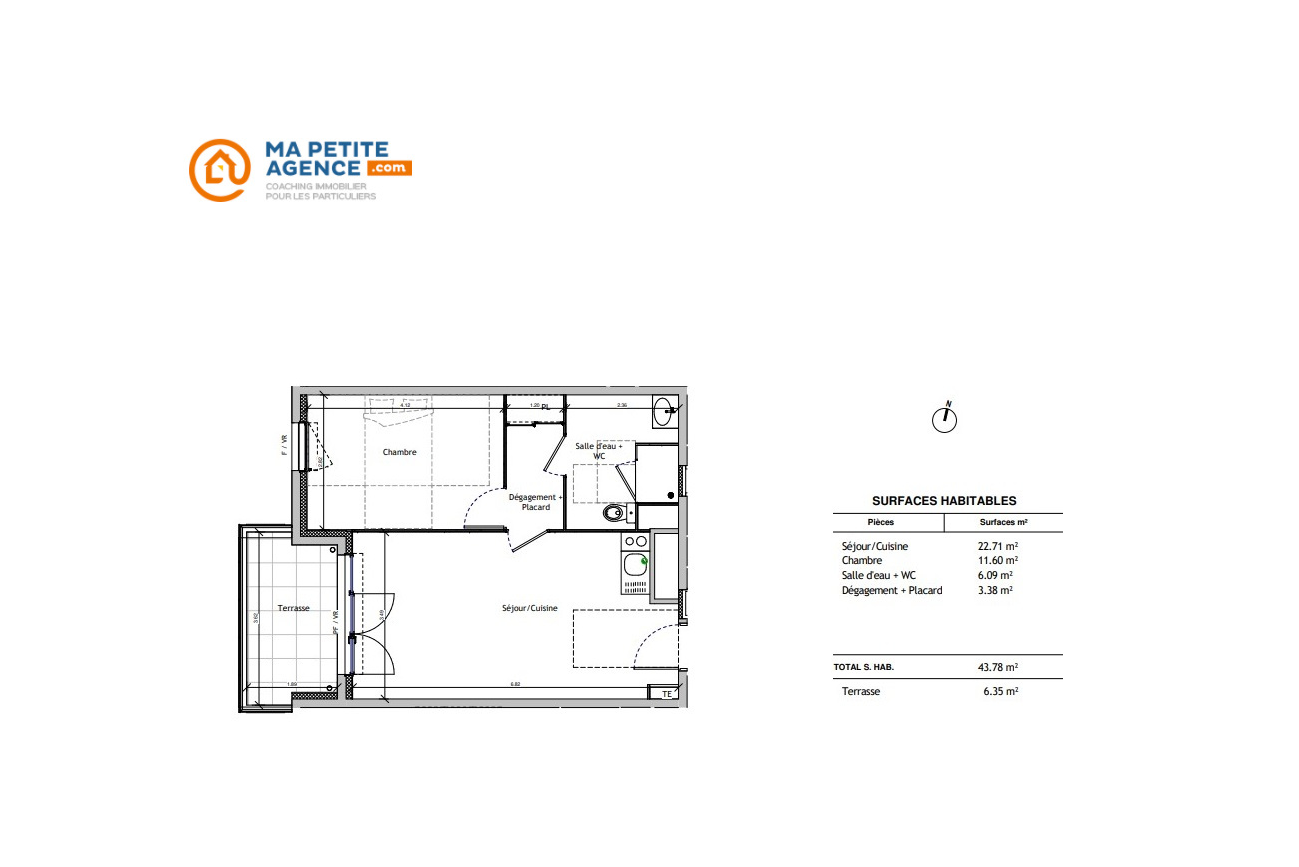 Appartement à vendre à Marseille 44 m² 249 000 &euro; | Ma Petite Agence