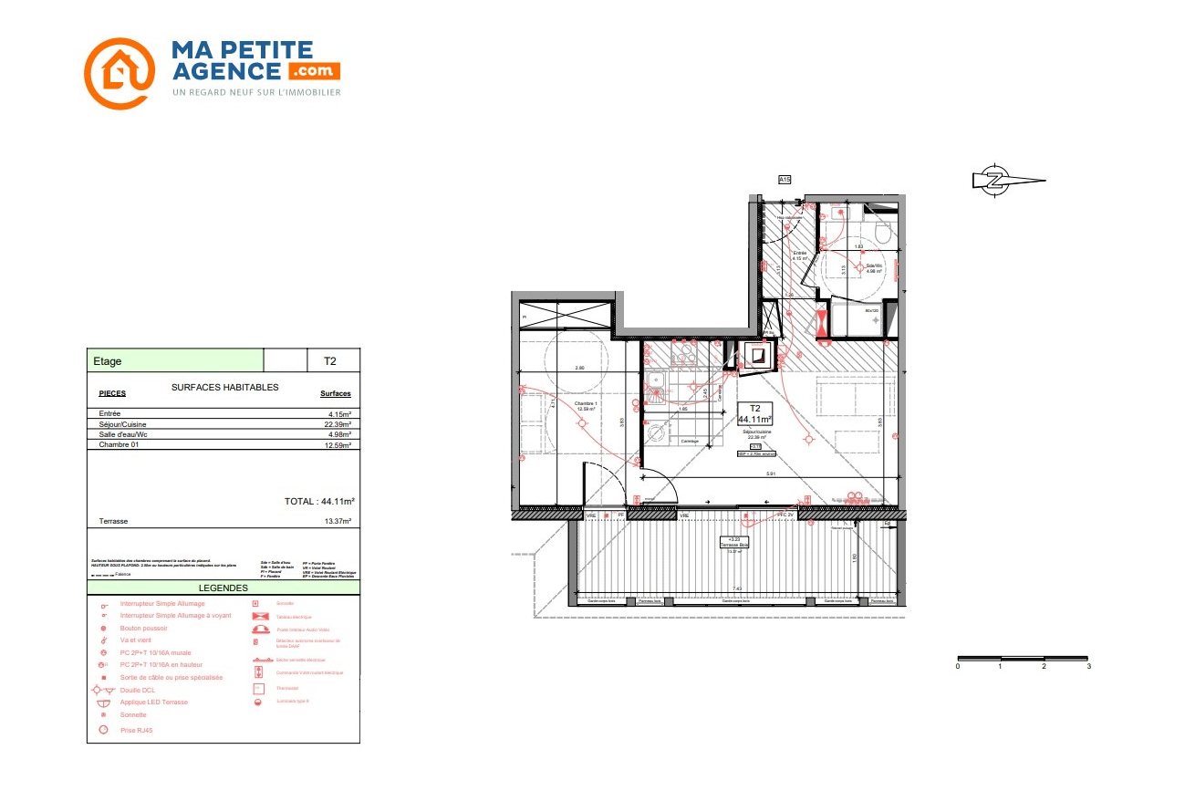 Appartement à vendre à Anglet 44 m² 410 000 € | Ma Petite Agence