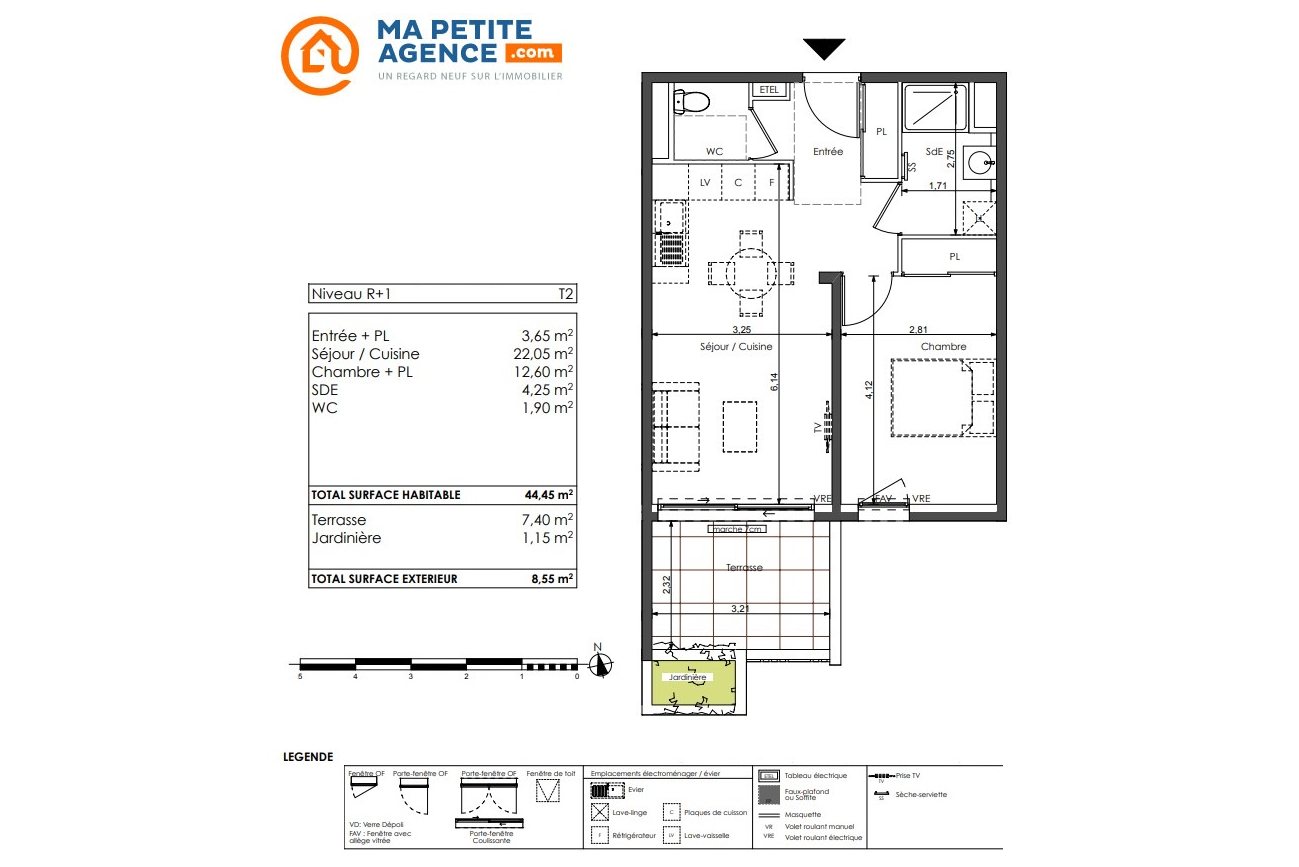 Appartement à vendre à Sète 44 m² 264 900 &euro; | Ma Petite Agence