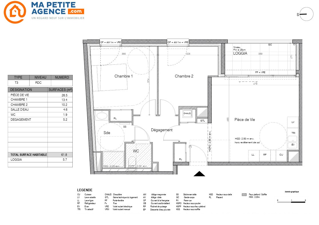Appartement à vendre à Rochelle 62 m² 366 000 € | Ma Petite Agence