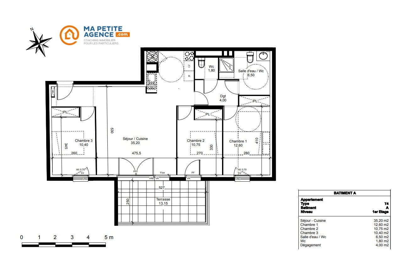 Appartement à vendre à Vendargues 81 m² 384 900 € | Ma Petite Agence