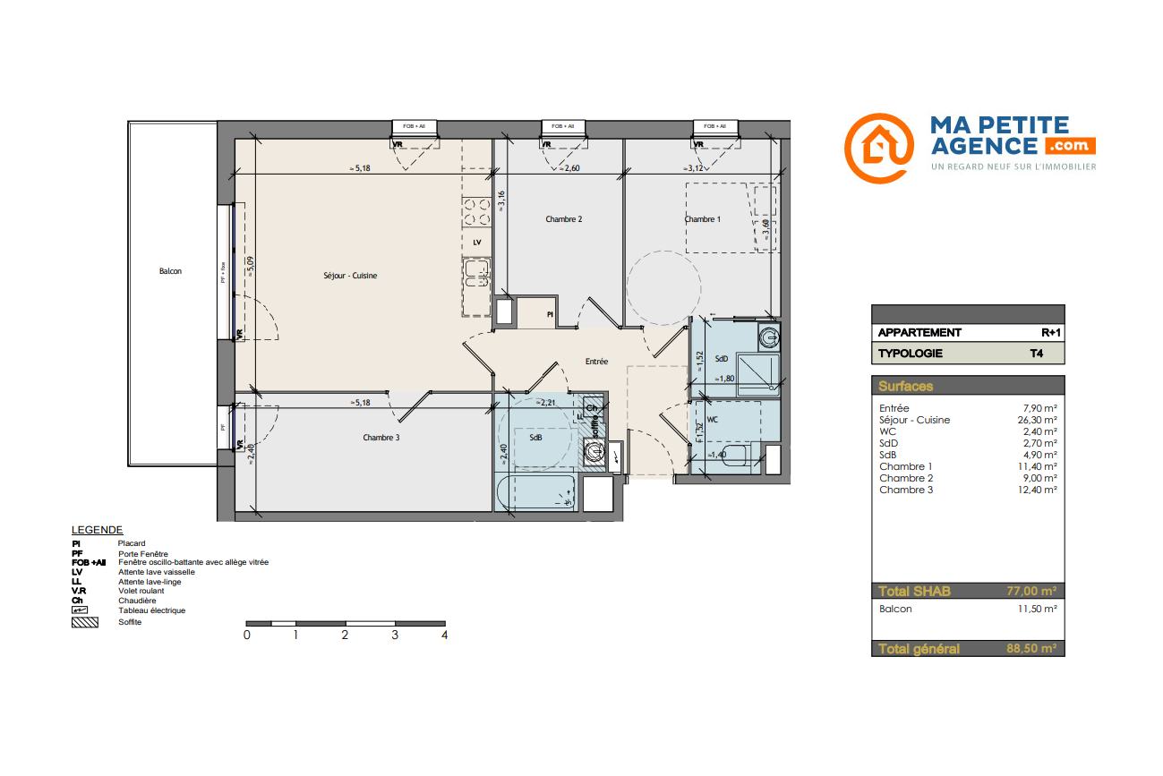 Appartement à vendre à ARMENTIERES 77 m² 218 913 &euro; | Ma Petite Agence