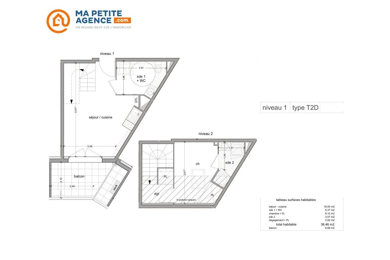 Appartement à vendre à VITROLLES 38 m² 243 500 &euro; | Ma Petite Agence