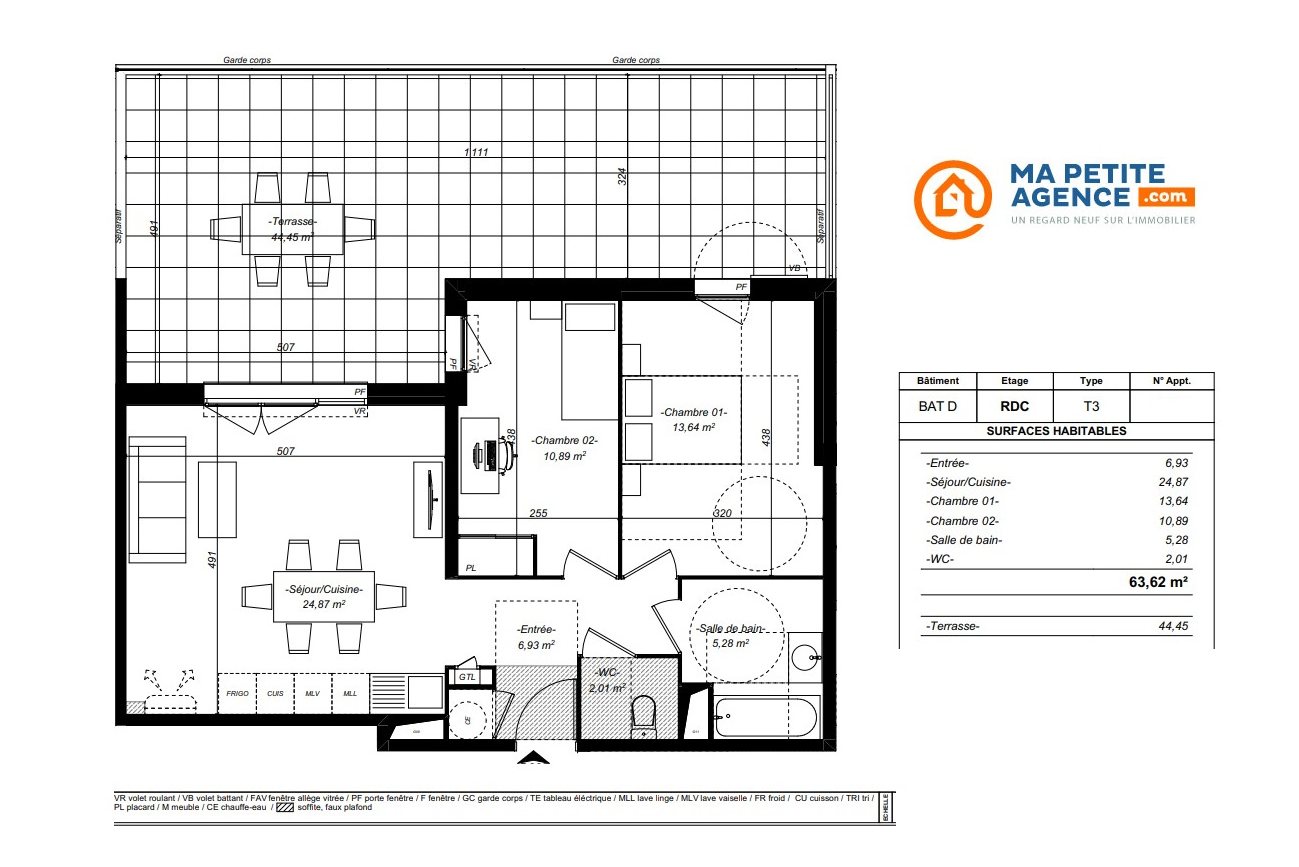 Appartement à vendre à MARIGNANE 64 m² 328 000 &euro; | Ma Petite Agence