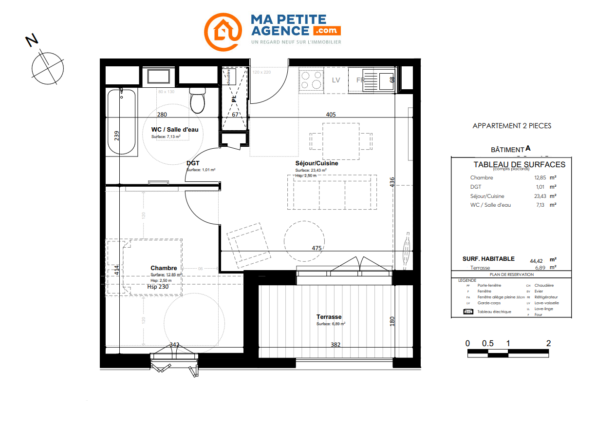 Appartement à vendre à LA ROCHELLE 44 m² 259 600 &euro; | Ma Petite Agence