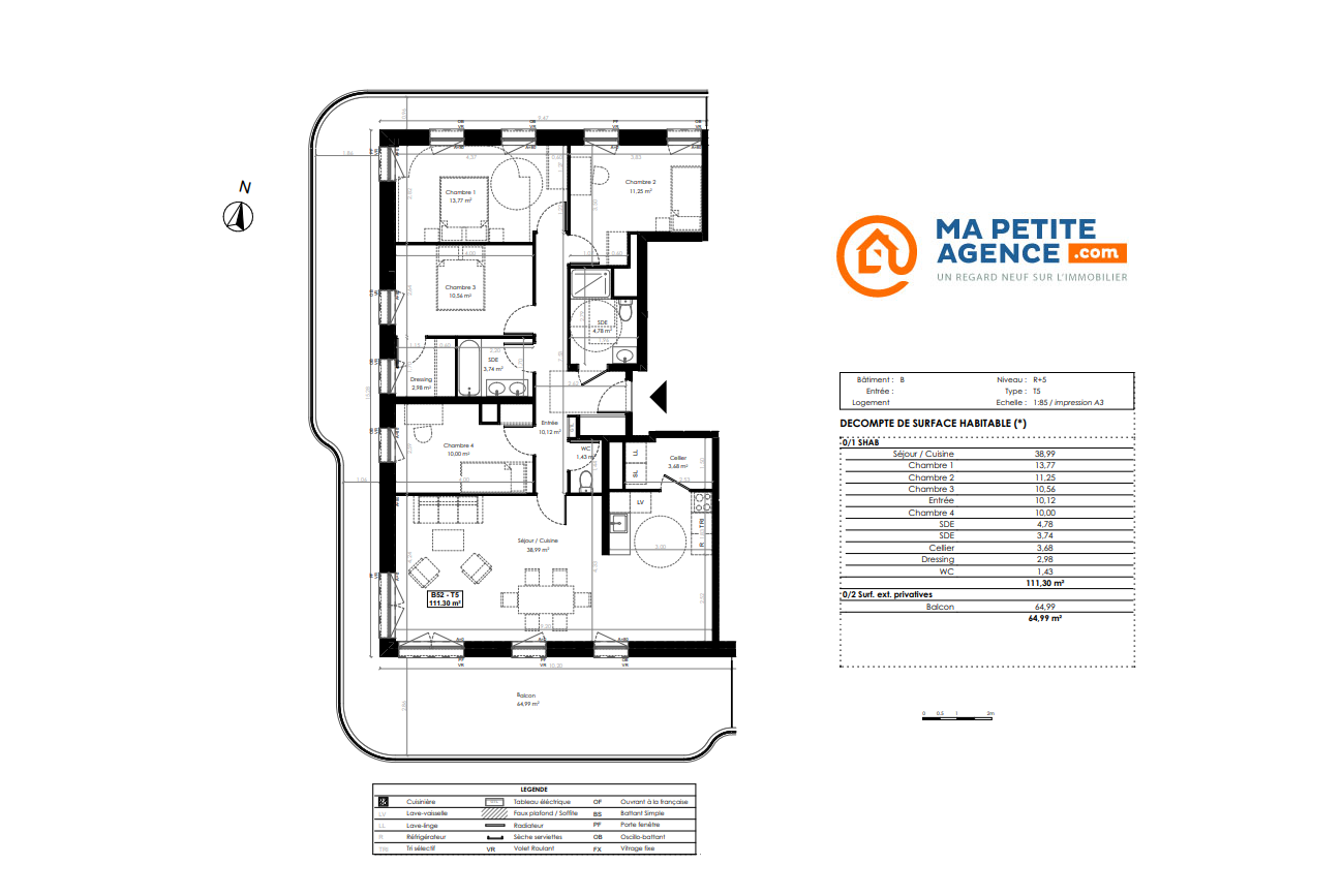 Appartement à vendre à Lille 111 m² 340 238 € | Ma Petite Agence
