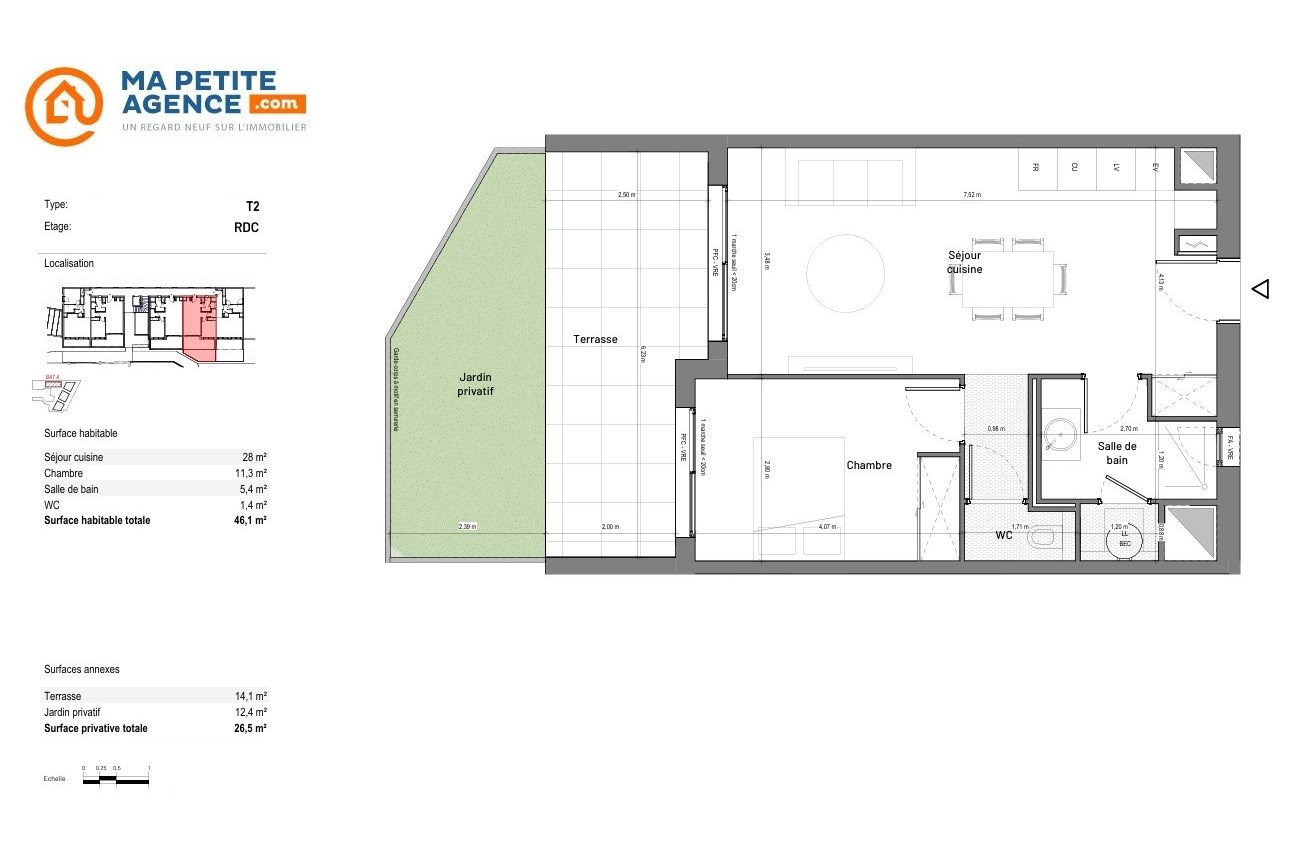 Appartement à vendre à Uzès 49 m² 250 000 &euro; | Ma Petite Agence