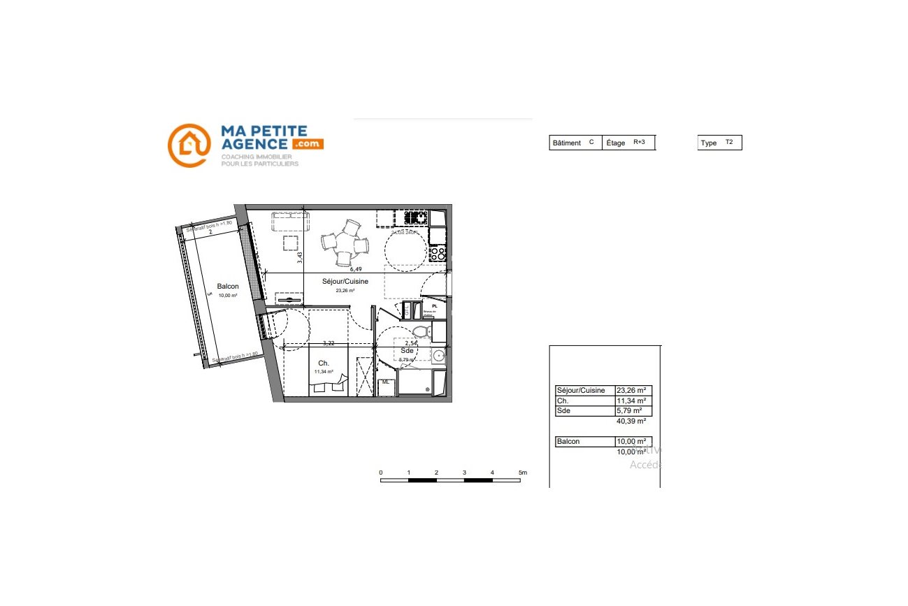 Appartement à vendre à Angers 40 m² 219 000 € | Ma Petite Agence
