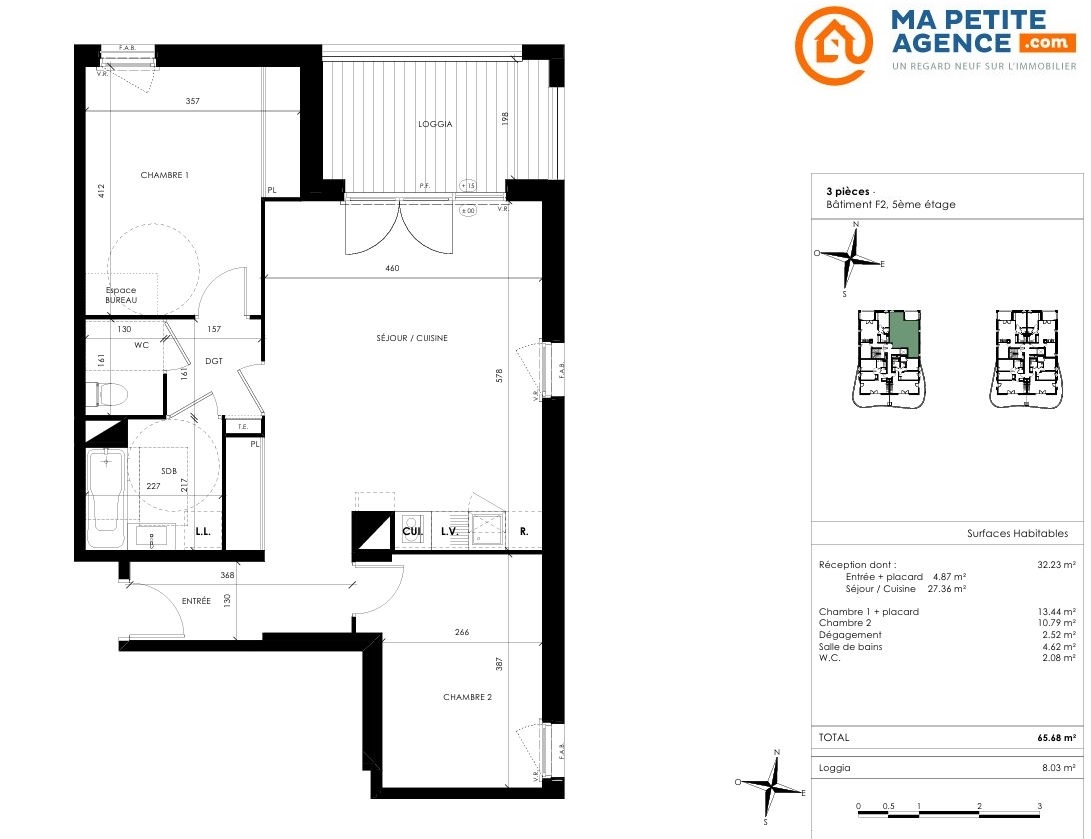 Appartement à vendre à TOULOUSE 66 m² 254 000 &euro; | Ma Petite Agence