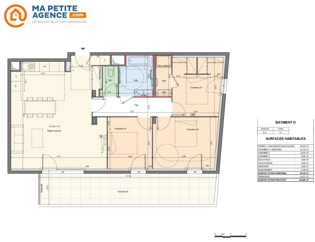 Appartement à vendre à Lattes 92 m² 554 000 € | Ma Petite Agence