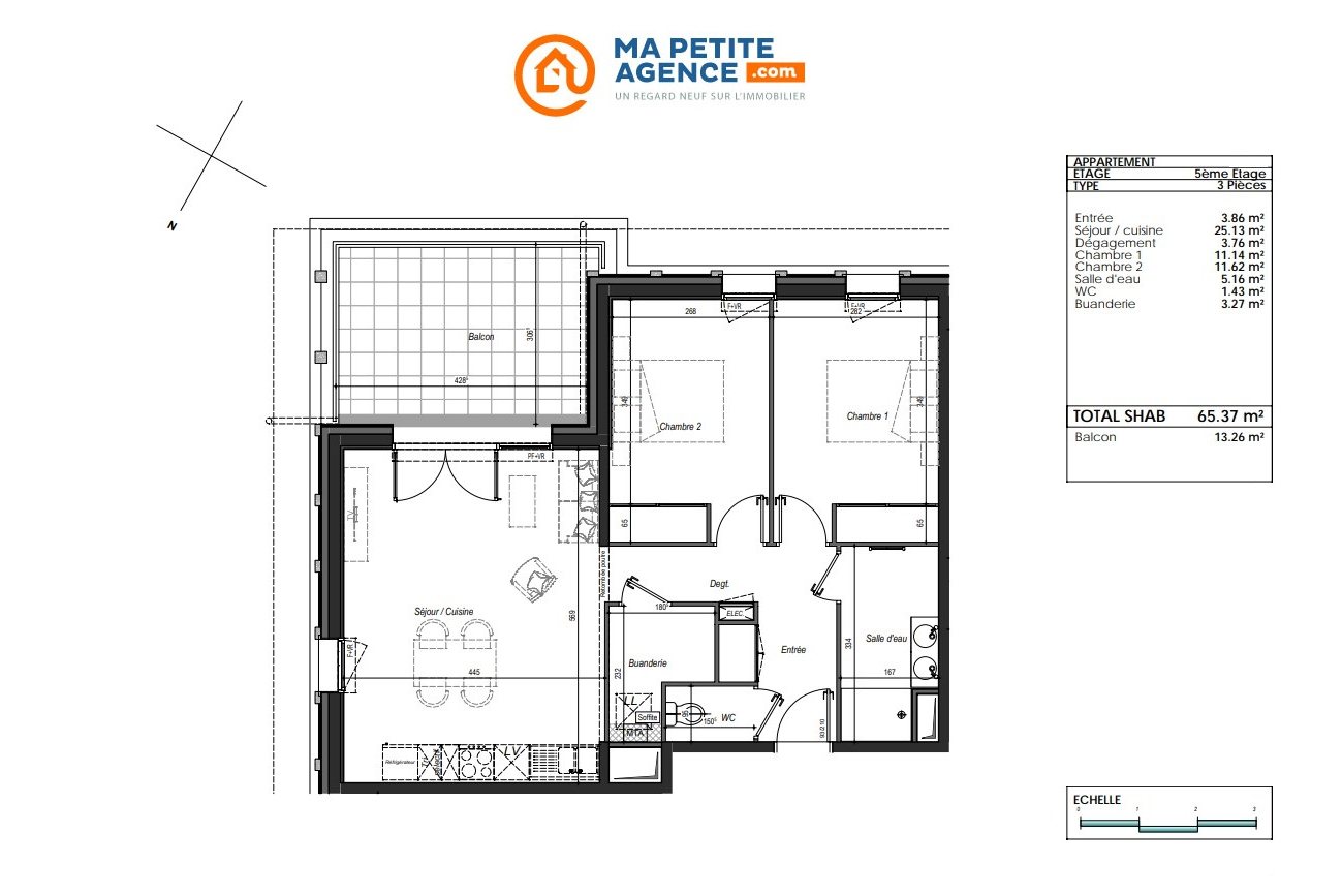 Appartement à vendre à Bayonne 66 m² 339 000 € | Ma Petite Agence