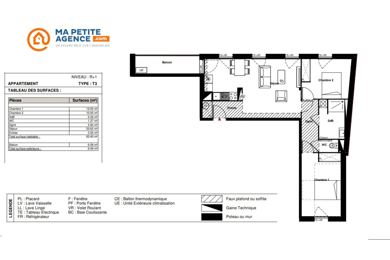 Appartement à vendre à Labarthe-sur-Lèze 63 m² 259 900 € | Ma Petite Agence