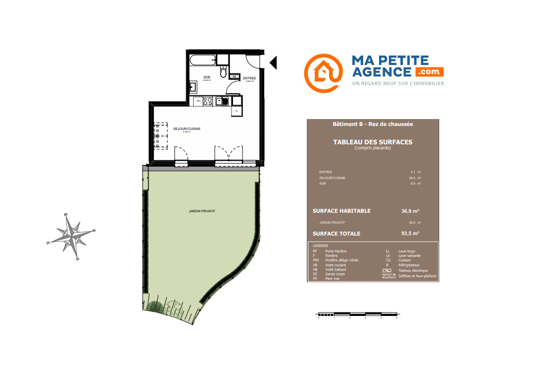 Appartement à vendre à Villenave-d'Ornon 37 m² 182 000 &euro; | Ma Petite Agence